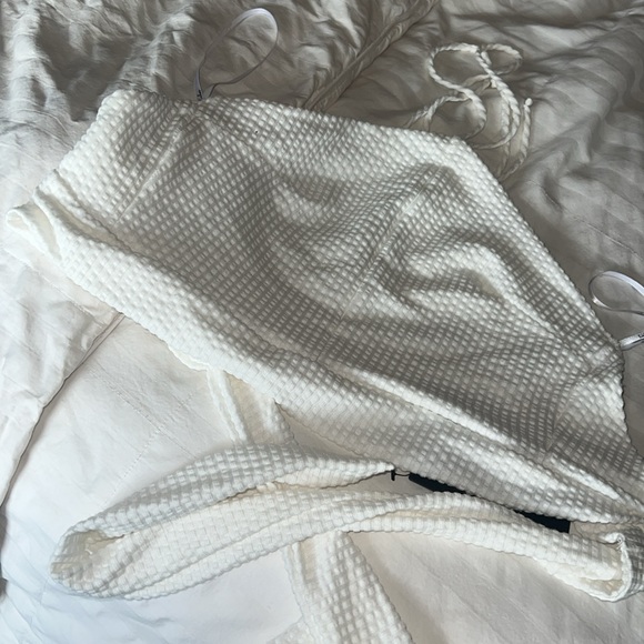 Keep Crushing Ivory Waffle Knit Halter Crop Top
Lulus - Picture 3 of 4